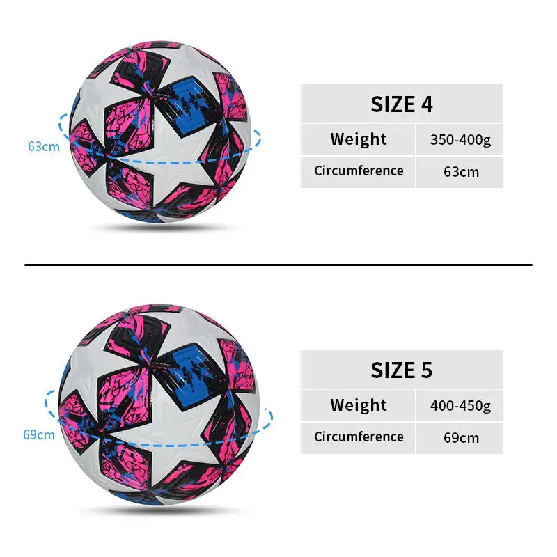 Standard Soccer Ball Professional Outdoors Sports Match Balls Training Seamless Football High Quality PU Material Size 5 Size 4 Dropshipman