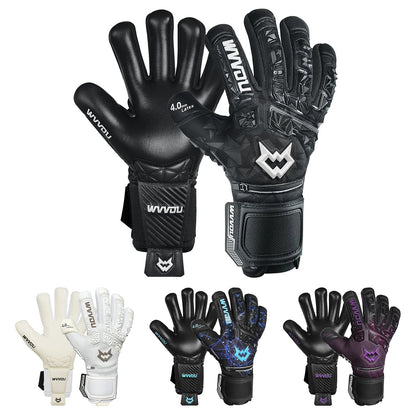 WVVOU Soccer Goalie Gloves for Adults and Youth, High Performance Goalkeeper Gloves with 5 Detachable Finger Saves Dropshipman
